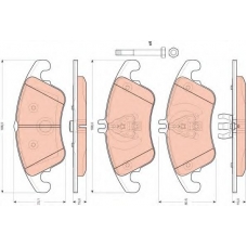 GDB1737 TRW Комплект тормозных колодок, дисковый тормоз