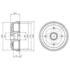 BF490 DELPHI Тормозной барабан