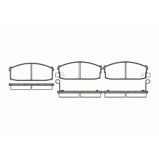 0117.02 REMSA Комплект тормозных колодок, дисковый тормоз