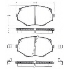 BLF906 QUINTON HAZELL Комплект тормозных колодок, дисковый тормоз