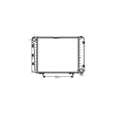 MS2095 AVA Радиатор, охлаждение двигателя