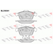 BL2585A1 FTE Комплект тормозных колодок, дисковый тормоз