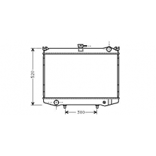 DN2075 AVA Радиатор, охлаждение двигателя