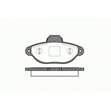 0414 20 KAWE Комплект тормозных колодок, дисковый тормоз
