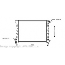 VWA2045 AVA Радиатор, охлаждение двигателя