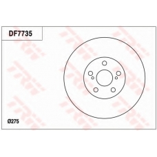 DF7735 TRW Тормозной диск
