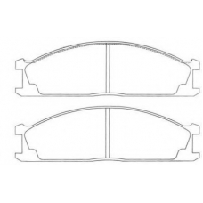 ASN-2006 AISIN Комплект тормозных колодок, дисковый тормоз