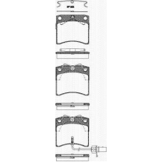 8110 29027 TRISCAN Комплект тормозных колодок, дисковый тормоз