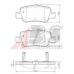 37616 OE ABS Комплект тормозных колодок, дисковый тормоз