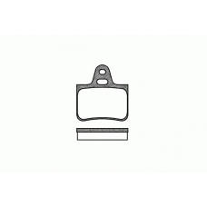 0076 00 KAWE Комплект тормозных колодок, дисковый тормоз