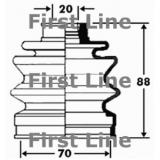 FCB2368 FIRST LINE Пыльник, приводной вал
