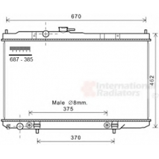 60132353 SCHLIECKMANN Радиатор, охлаждение двигателя