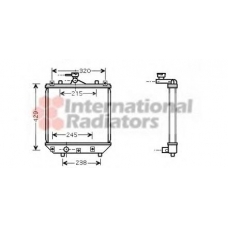 52002064 VAN WEZEL Радиатор, охлаждение двигателя