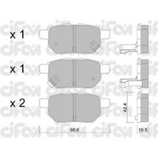 822-746-0 CIFAM Комплект тормозных колодок, дисковый тормоз