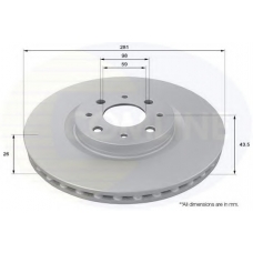 ADC1814V COMLINE Тормозной диск