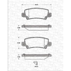 363702161276 MAGNETI MARELLI Комплект тормозных колодок, дисковый тормоз