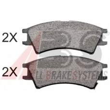 37126 OE ABS Комплект тормозных колодок, дисковый тормоз