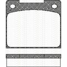 8110 10424 TRISCAN Комплект тормозных колодок, дисковый тормоз