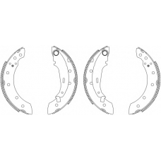 8DB 355 003-181 HELLA Комплект тормозных колодок