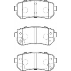 FD7290A NECTO Комплект тормозных колодок, дисковый тормоз