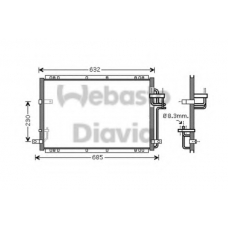 82D0226227MA WEBASTO Конденсатор, кондиционер