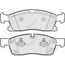 PAD1924 APEC Комплект тормозных колодок, дисковый тормоз