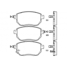 MDB2387 MINTEX Комплект тормозных колодок, дисковый тормоз