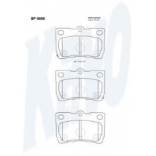 BP-9099 KAVO PARTS Комплект тормозных колодок, дисковый тормоз
