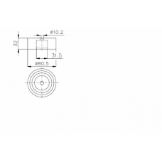 TKR 9965 TIMKEN Паразитный / ведущий ролик, зубчатый ремень