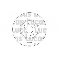 DF2593 TRW Тормозной диск