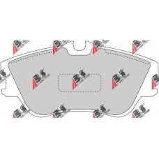 36876 ABS Комплект тормозных колодок, дисковый тормоз
