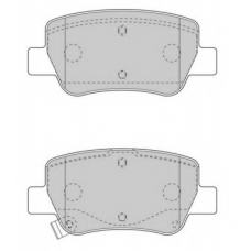 FD7550A NECTO Комплект тормозных колодок, дисковый тормоз