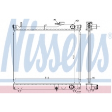 641756 NISSENS Радиатор, охлаждение двигателя