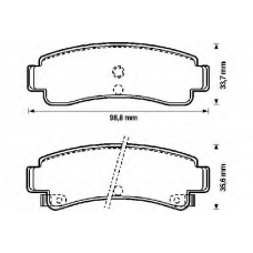 572155B BENDIX Комплект тормозных колодок, дисковый тормоз