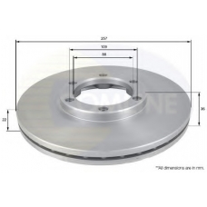 ADC0702V COMLINE Тормозной диск