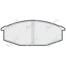 PAD329 APEC Комплект тормозных колодок, дисковый тормоз