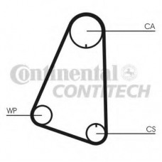 CT633WP1 CONTITECH Водяной насос + комплект зубчатого ремня