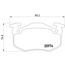MDB2868 DON Комплект тормозных колодок, дисковый тормоз