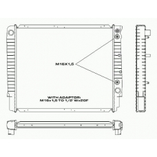 RA0310520 J. DEUS Радиатор, охлаждение двигателя