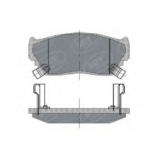 SP 135 PR SCT Комплект тормозных колодок, дисковый тормоз