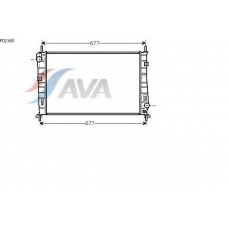 FD2165 AVA Радиатор, охлаждение двигателя