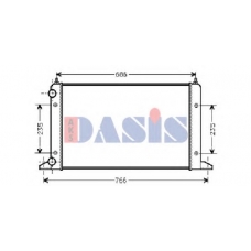 040490N AKS DASIS Радиатор, охлаждение двигателя