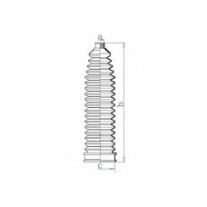 K5480 DA SILVA Пыльник, рулевое управление