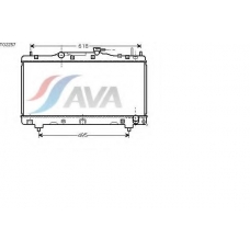 TO2257 AVA Радиатор, охлаждение двигателя