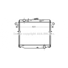 TOA2379 AVA Радиатор, охлаждение двигателя