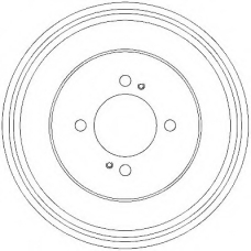 329324J JURID Тормозной барабан