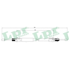 C0628B LPR Трос, стояночная тормозная система