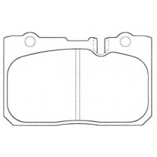 ASN-2016 AISIN Комплект тормозных колодок, дисковый тормоз