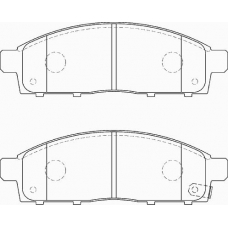 FD7363A NECTO Комплект тормозных колодок, дисковый тормоз