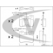 V22-0068 VEMO/VAICO Комплект тормозных колодок, дисковый тормоз